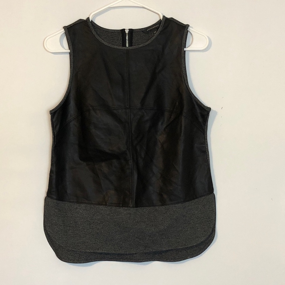 Banana Republic Faux Leather Vest SZ XS